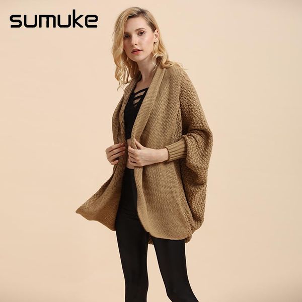 women's sweaters sumuke autumn/winter causal loose long sleeve solid woven ribbed sweater no button knit acrylic women cardigan, White;black
women's sweaters sumuke autumn/winter causal loose long sleeve solid woven ribbed sweater no button knit acrylic women cardigan, White;black