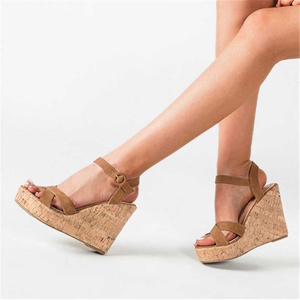 fashion women summer open toe party dress sandals buckle strap leisure platform wedges shoes brown 11cm super high heels, Black
fashion women summer open toe party dress sandals buckle strap leisure platform wedges shoes brown 11cm super high heels, Black