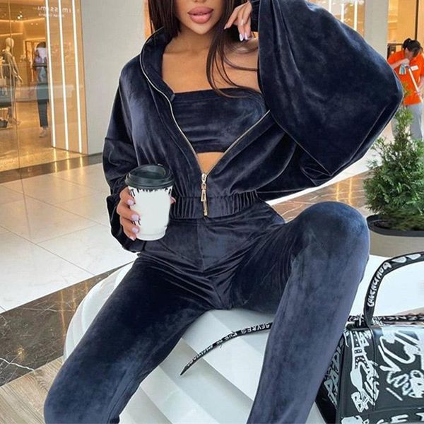 women's two piece pants velet skinny cardigan women tracksuit set long sleeve zipper high waist suit female 2021 autumn lady causal set, White
women's two piece pants velet skinny cardigan women tracksuit set long sleeve zipper high waist suit female 2021 autumn lady causal set, White