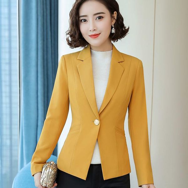 women's suits & blazers 2021 elegant women long sleeve yellow blazer plus size fashion office formal female jacket business work wear s, White;black
women's suits & blazers 2021 elegant women long sleeve yellow blazer plus size fashion office formal female jacket business work wear s, White;black