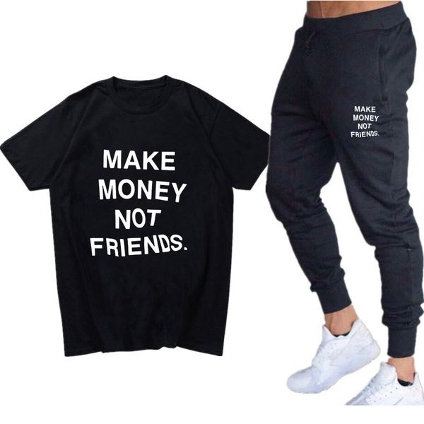 2021 new make money not friends shirt summer streetwear men piece set sets casual tracksuit t shirts+pants men's sportswear 7dhp, Gray
2021 new make money not friends shirt summer streetwear men piece set sets casual tracksuit t shirts+pants men's sportswear 7dhp, Gray
