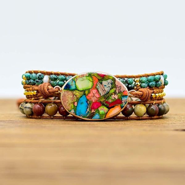 charm bracelets 4unik exclusive natural stone rhinestone 3 layers leather cuff women wrap femme gifts dropship 4un-b330, Golden;silver
charm bracelets 4unik exclusive natural stone rhinestone 3 layers leather cuff women wrap femme gifts dropship 4un-b330, Golden;silver