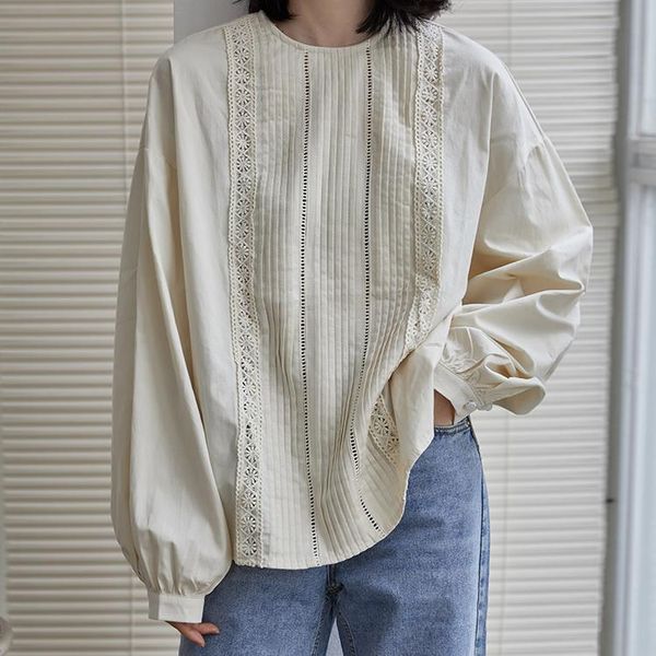 women's blouses & shirts retro french elegant organ lantern sleeve o neck long shirt female loose hollow out pleated white blusa
women's blouses & shirts retro french elegant organ lantern sleeve o neck long shirt female loose hollow out pleated white blusa