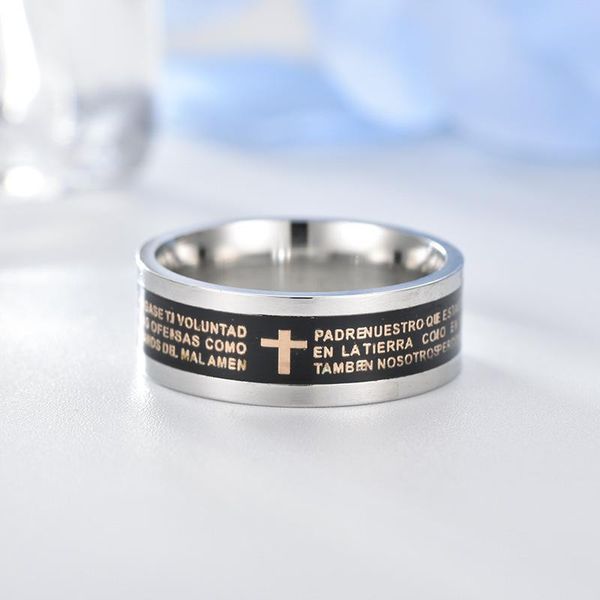 wedding rings arrived biblical cross ring titanium steel black christian jesus 8mm width jewelry gift for men women, Slivery;golden
wedding rings arrived biblical cross ring titanium steel black christian jesus 8mm width jewelry gift for men women, Slivery;golden