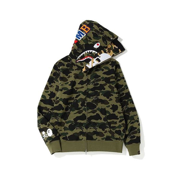 chaopai shark ape hoodies head coat men's and women's camouflage hoodie loose skull double hat sweater 155, Black
chaopai shark ape hoodies head coat men's and women's camouflage hoodie loose skull double hat sweater 155, Black