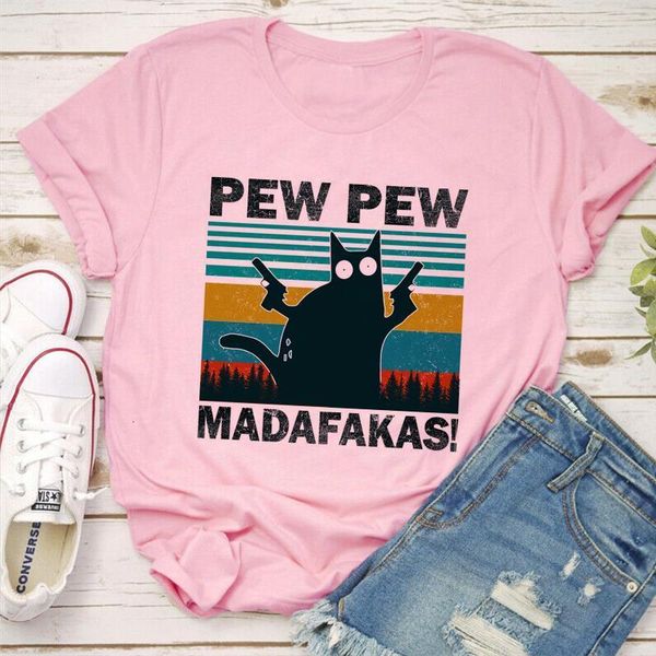 oversized t-shirt black cat pew pew madafakas funny cat gangster with gun print tshirt tee women harajuku pink short sleeve, White
oversized t-shirt black cat pew pew madafakas funny cat gangster with gun print tshirt tee women harajuku pink short sleeve, White