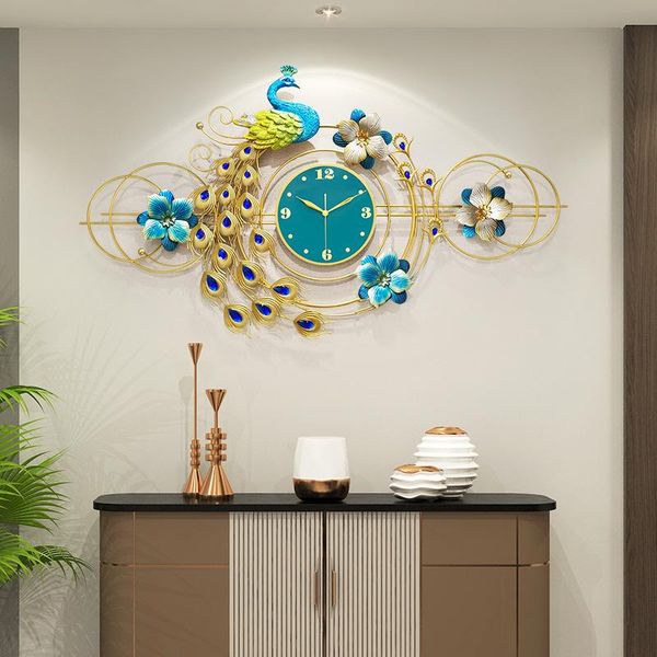 wall clocks peacock decoration clock creative trend living room sofa porch tv background three-dimensional
wall clocks peacock decoration clock creative trend living room sofa porch tv background three-dimensional