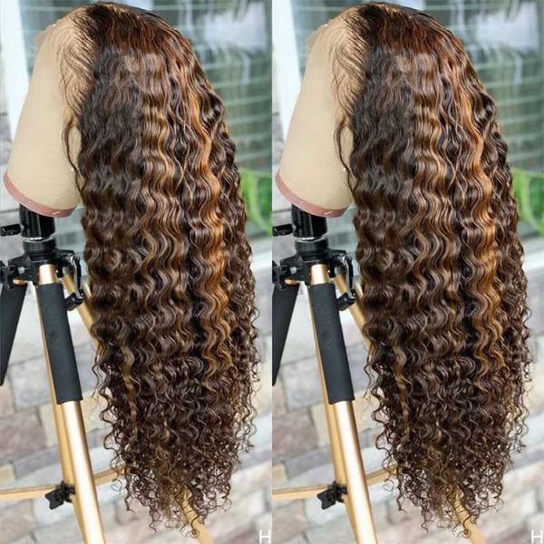 lace wigs brazilian deep wave frontal wig p4/27 highlight curly human hair for women prepluck 30 32 inch front 13x4, Black;brown
lace wigs brazilian deep wave frontal wig p4/27 highlight curly human hair for women prepluck 30 32 inch front 13x4, Black;brown