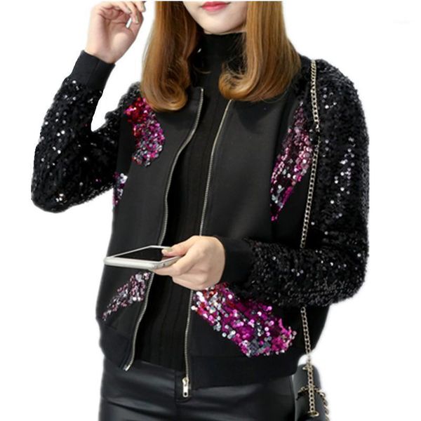 women's jackets fashion sequin jacket coat autumn and winter heavy industry embroidery casual zipper baseball uniform 5xl, Black;brown
women's jackets fashion sequin jacket coat autumn and winter heavy industry embroidery casual zipper baseball uniform 5xl, Black;brown