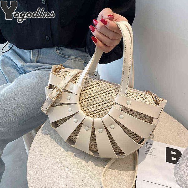 shopping bags straw semicircle design small tote for women summer beach woven shoulder crossbody bag female travel pu designer handbags22030
shopping bags straw semicircle design small tote for women summer beach woven shoulder crossbody bag female travel pu designer handbags22030