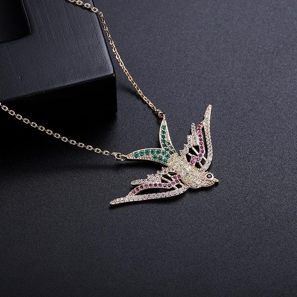 pendant necklaces creative swallow micro-set 5a zircon item decorated color bird necklace gdsp174, Silver
pendant necklaces creative swallow micro-set 5a zircon item decorated color bird necklace gdsp174, Silver