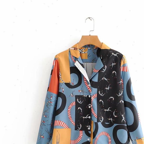 women blouses 2021 vintage contrast color graffiti print business blouse office lady retro shirts chic chemise femininas ls6136, White
women blouses 2021 vintage contrast color graffiti print business blouse office lady retro shirts chic chemise femininas ls6136, White