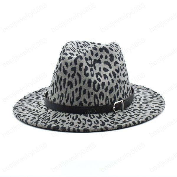 new leopard print fedoras hat women woolen autumn felt wide brim jazz hat men vintage panama gamble jazz cap, Blue;gray
new leopard print fedoras hat women woolen autumn felt wide brim jazz hat men vintage panama gamble jazz cap, Blue;gray