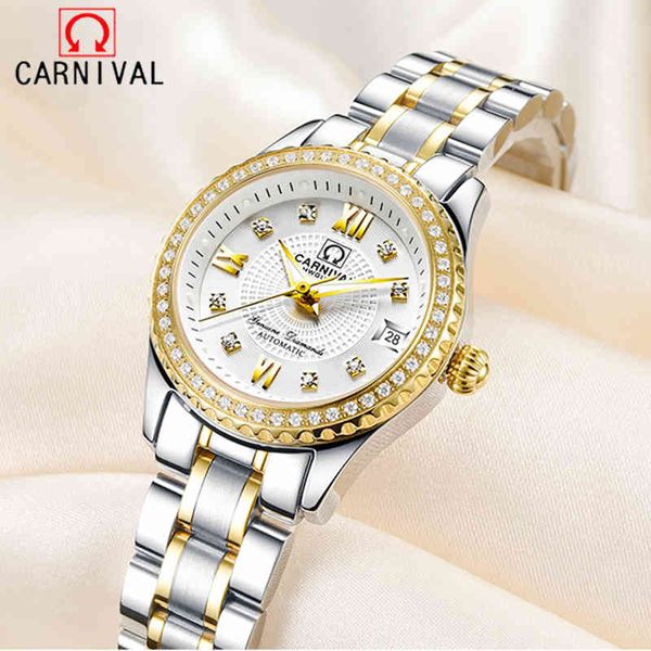 carnival brand ladies fashion automatic watches women waterproof luxury sapphire calendar mechanical wristwatch relogio feminino, Silver
carnival brand ladies fashion automatic watches women waterproof luxury sapphire calendar mechanical wristwatch relogio feminino, Silver