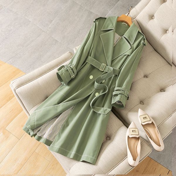 2021 new women's windbreaker spring autumn female thin long overcoat double breasted ladies coat with belt chic trench 6nlg, Tan;black
2021 new women's windbreaker spring autumn female thin long overcoat double breasted ladies coat with belt chic trench 6nlg, Tan;black