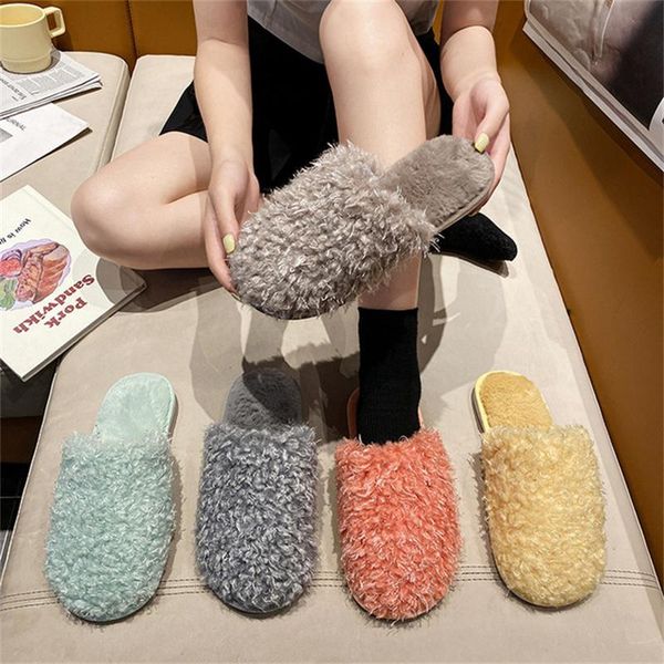 slippers furry plush soft sandals candy color fashion anti-slip cotton warm home shoes female trendy comfy shoe, Black
slippers furry plush soft sandals candy color fashion anti-slip cotton warm home shoes female trendy comfy shoe, Black