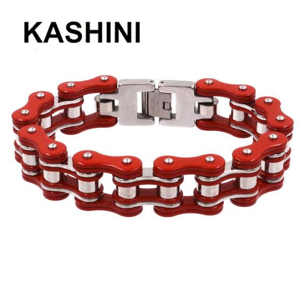 link, chain punk bracelet motorcycle men's bracelets 316l stainless steel men bicycle jewelry 16mm largeu red&steel, Black
link, chain punk bracelet motorcycle men's bracelets 316l stainless steel men bicycle jewelry 16mm largeu red&steel, Black