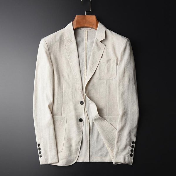 men's suits & blazers blazer man imitation linen suit jacket spring autumn casual male single breasted size m- 3xl 4xl hx1706, White;black
men's suits & blazers blazer man imitation linen suit jacket spring autumn casual male single breasted size m- 3xl 4xl hx1706, White;black