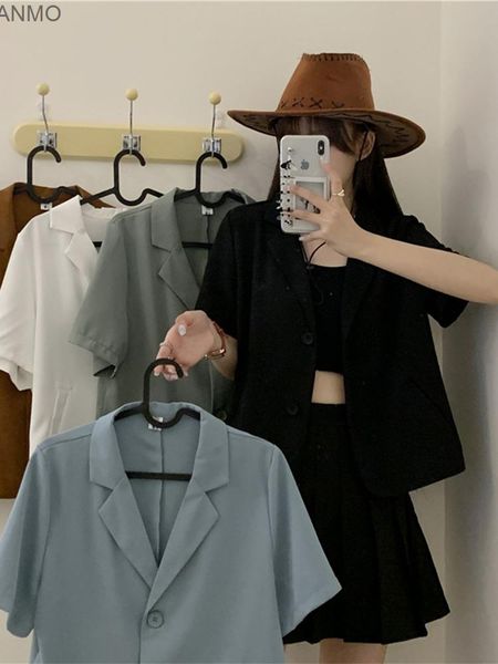 women's suits & blazers summer blazer coat thin 2021 suit black design small short sleeve top, White;black
women's suits & blazers summer blazer coat thin 2021 suit black design small short sleeve top, White;black