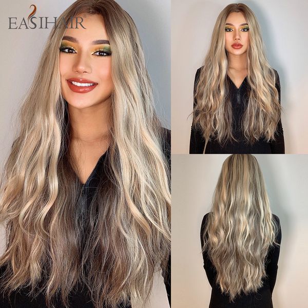 long ash blonde mixed synthetic wigs wavy hair natural wigs for women cosplay wigs deep wave wig heat resistant, Black
long ash blonde mixed synthetic wigs wavy hair natural wigs for women cosplay wigs deep wave wig heat resistant, Black