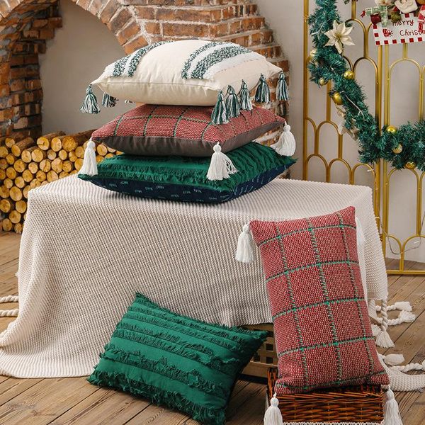 cushion/decorative pillow moroccan style checked cover bohemian tufted tassel for backrest
cushion/decorative pillow moroccan style checked cover bohemian tufted tassel for backrest