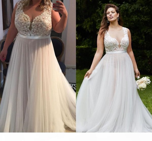 gorgeous country wedding dresses 2021 sleeveless lace applique ribbon sleeveless tulle sweep train custom made beach wedding gown vestido, White
gorgeous country wedding dresses 2021 sleeveless lace applique ribbon sleeveless tulle sweep train custom made beach wedding gown vestido, White