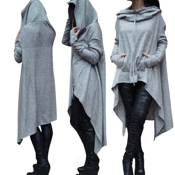 women's hoodies & sweatshirts 2021 irregular solid color fashion oversize sweatshirt women loose hoody mantle hooded pullover outwear c, Black
women's hoodies & sweatshirts 2021 irregular solid color fashion oversize sweatshirt women loose hoody mantle hooded pullover outwear c, Black