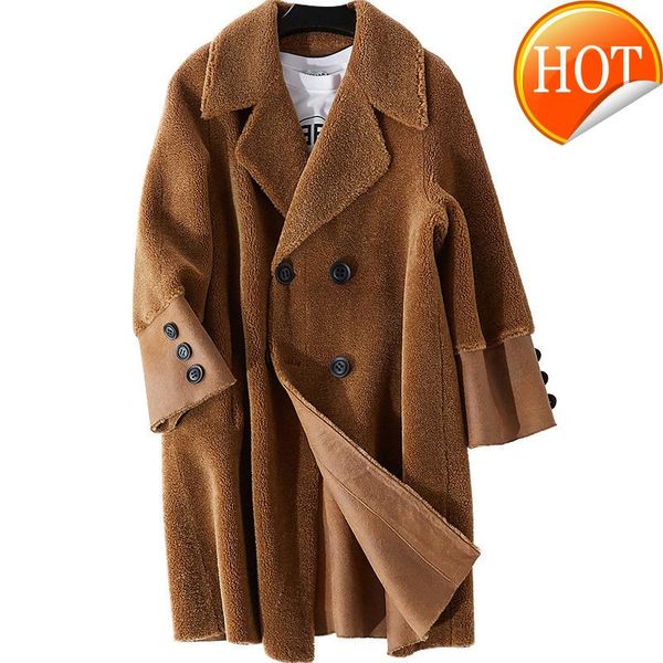 coat real fur female 100% wool jacket autumn winter coat women clothes 2021 korean sheep shearling abrigo mujer zt4376, Black
coat real fur female 100% wool jacket autumn winter coat women clothes 2021 korean sheep shearling abrigo mujer zt4376, Black
