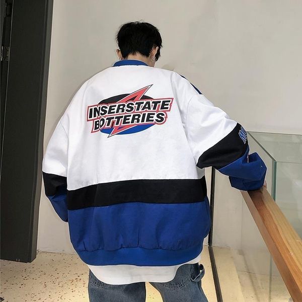 men's jackets oversized hip hop jacket women coat korean street stitching loose student baseball uniform couple clothing 2021, Black;brown
men's jackets oversized hip hop jacket women coat korean street stitching loose student baseball uniform couple clothing 2021, Black;brown