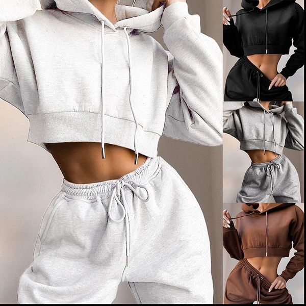 casual two piece set hoodie solid color short and long pants loose 2 piece set fashion sport female tracksuits, Gray
casual two piece set hoodie solid color short and long pants loose 2 piece set fashion sport female tracksuits, Gray
