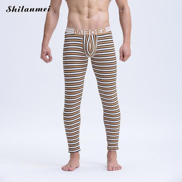 men's sleepwear winter thermal underwear pantalon for men blue red elastic long johns gray khaki striped knitted warm brand pants, Black;brown
men's sleepwear winter thermal underwear pantalon for men blue red elastic long johns gray khaki striped knitted warm brand pants, Black;brown