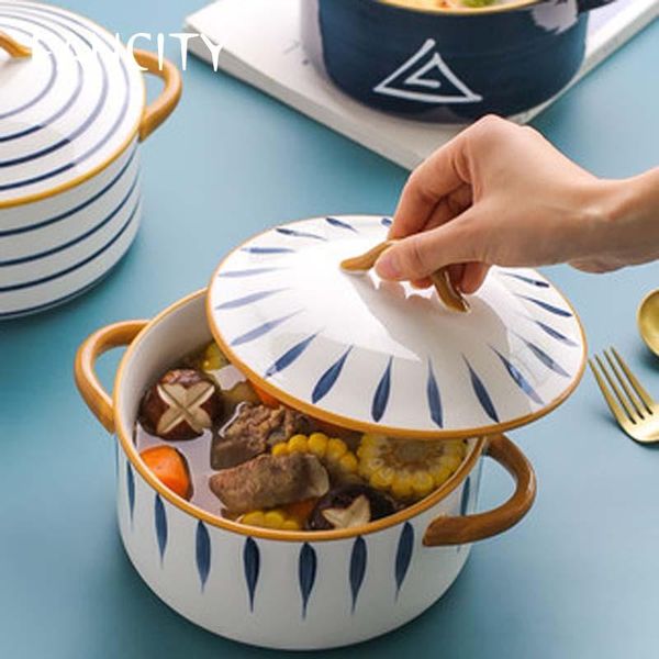 fancity japanese style binaural soup bowl large household creative personality soup bowl ceramic instant noodle with lid
fancity japanese style binaural soup bowl large household creative personality soup bowl ceramic instant noodle with lid