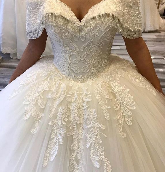 2021 new robe de mariee tassel off the shoulder in apply bow dressed luxury frizzy wedding dress do2h, White
2021 new robe de mariee tassel off the shoulder in apply bow dressed luxury frizzy wedding dress do2h, White