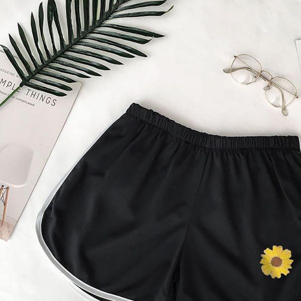 women small daisies print home shorts high waist short sport femme workout loose sports casual beach shorts szorty damskie, White;black
women small daisies print home shorts high waist short sport femme workout loose sports casual beach shorts szorty damskie, White;black