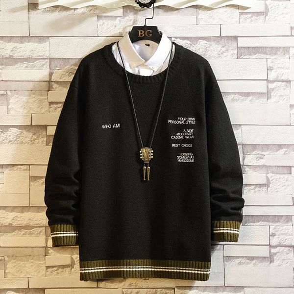 2021 new fashion classic o-neck black white sweater men's oversize pull long sleeves pullover for autumn spring winter 8xuq, White;black
2021 new fashion classic o-neck black white sweater men's oversize pull long sleeves pullover for autumn spring winter 8xuq, White;black