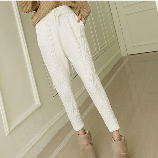 women's pants & capris velvet knitted harem for women elastic waist black gray white color choose aiyanga brand, Black;white
women's pants & capris velvet knitted harem for women elastic waist black gray white color choose aiyanga brand, Black;white