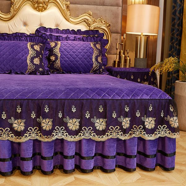 bed skirt luxury quilted ding super soft spreads lace pillowcases crystal velvet sheets for girl king/queen size cover mvtx
bed skirt luxury quilted ding super soft spreads lace pillowcases crystal velvet sheets for girl king/queen size cover mvtx