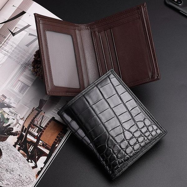 wallets alligator belly fashion wallet men's short leather vertical multi card business luxury purse holographic gifts design, Red;black
wallets alligator belly fashion wallet men's short leather vertical multi card business luxury purse holographic gifts design, Red;black