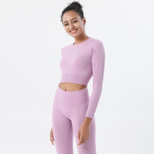 yoga outfit rib fabric workout clothes set seamless 2 piece women's sportswear training long sleeve high waist leggings gym sports suit
yoga outfit rib fabric workout clothes set seamless 2 piece women's sportswear training long sleeve high waist leggings gym sports suit
