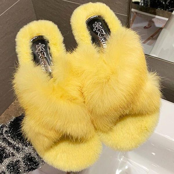 slippers winter plush warm women furry slides ladies home flats woman house cross fur size 35-40 female shoes, Black
slippers winter plush warm women furry slides ladies home flats woman house cross fur size 35-40 female shoes, Black