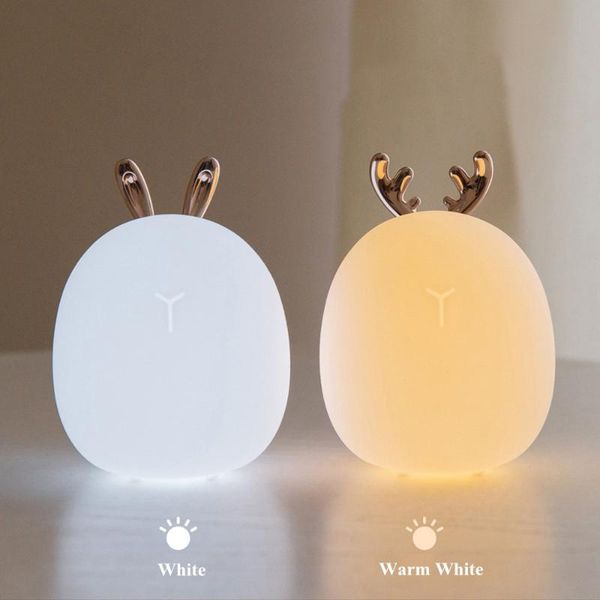 night lights deer led light touch sensor 2 colors cartoon silicone usb rechargeable bedroom bedside lamp for children baby gift
night lights deer led light touch sensor 2 colors cartoon silicone usb rechargeable bedroom bedside lamp for children baby gift