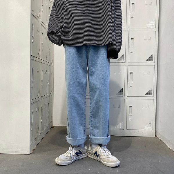 men's jeans spring summer blue white men korean fashion loose wide-leg streetwear straight denim trousers
men's jeans spring summer blue white men korean fashion loose wide-leg streetwear straight denim trousers