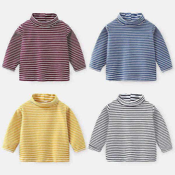 spring autumn winter 2-10 years children's cotton high neck long sleeve basic turtleneck striped t-shirt for kids baby boy 210529, Blue
spring autumn winter 2-10 years children's cotton high neck long sleeve basic turtleneck striped t-shirt for kids baby boy 210529, Blue