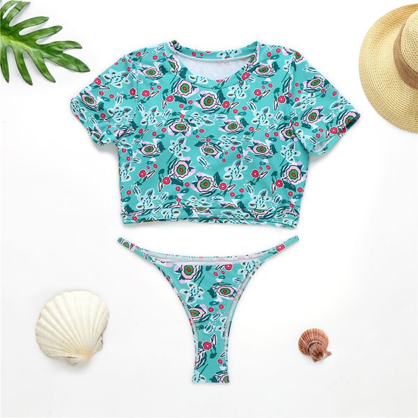 2020 floral printed bikini women swimwear female swimsuit two pieces bikini set crop bather bathing suit swim, Gray
2020 floral printed bikini women swimwear female swimsuit two pieces bikini set crop bather bathing suit swim, Gray