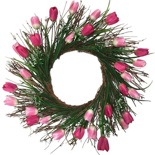 artificial tulip wreath faux floral wreaths for mother's day front door indoor wall home wedding decor pink tulips
artificial tulip wreath faux floral wreaths for mother's day front door indoor wall home wedding decor pink tulips