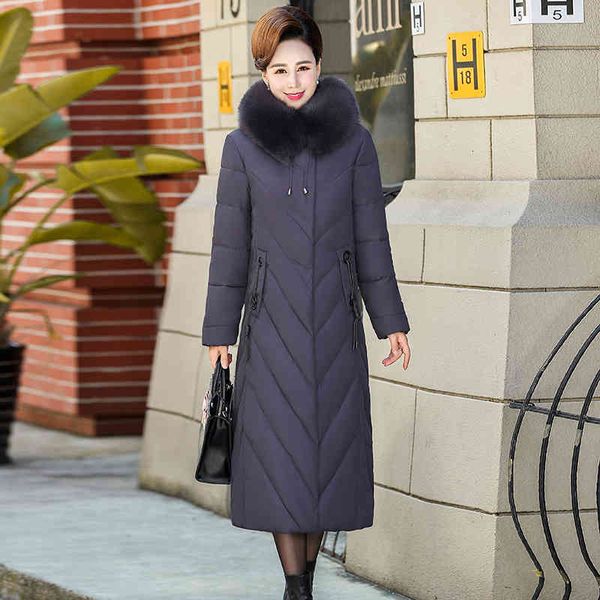 women's down & parkas -6xl long women outerwear winter 2021 fashionable fake fur collar with hood thicken cotton parkas female jacket, Black
women's down & parkas -6xl long women outerwear winter 2021 fashionable fake fur collar with hood thicken cotton parkas female jacket, Black