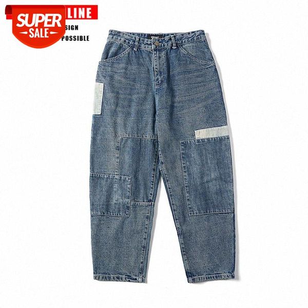 tkpa japanese overalls retro patch multi-bag wash loose plus size men's and women's jeans #nn1l, Blue
tkpa japanese overalls retro patch multi-bag wash loose plus size men's and women's jeans #nn1l, Blue