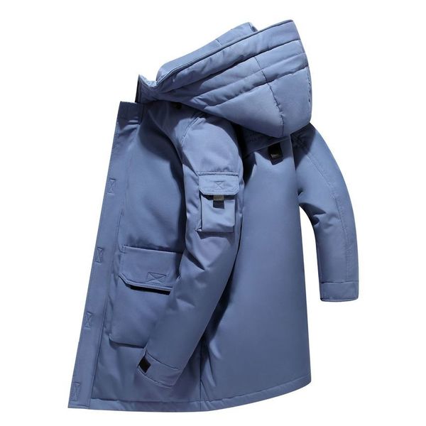 down medium and long wo winter lovers men's white duck down cold proof et solid color work coat warm, Black
down medium and long wo winter lovers men's white duck down cold proof et solid color work coat warm, Black