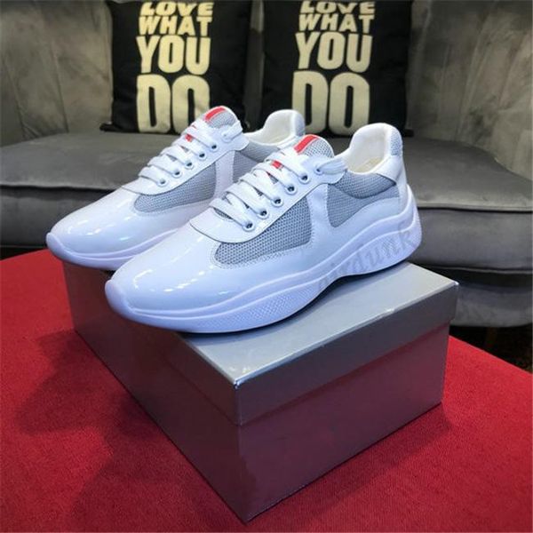 men america cup designer fashion casual shoes patent leather flat trainers black white mesh lace-up outdoor comfort runner trainer sneakers
men america cup designer fashion casual shoes patent leather flat trainers black white mesh lace-up outdoor comfort runner trainer sneakers