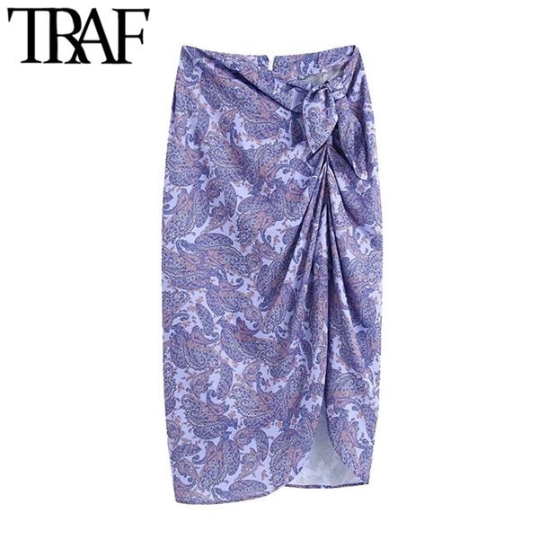 traf women chic fashion with knot paisley print wrap midi skirt vintage high waist back zipper female skirts mujer 210730, Black
traf women chic fashion with knot paisley print wrap midi skirt vintage high waist back zipper female skirts mujer 210730, Black